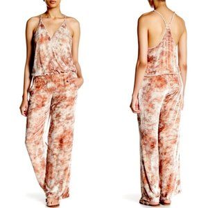Young Fabulous & Broke Velvet Tie Dye Naomi Jumpsuit